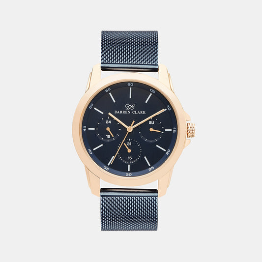 Men's Blue Chronograph Mesh Watch 1007G-E0305