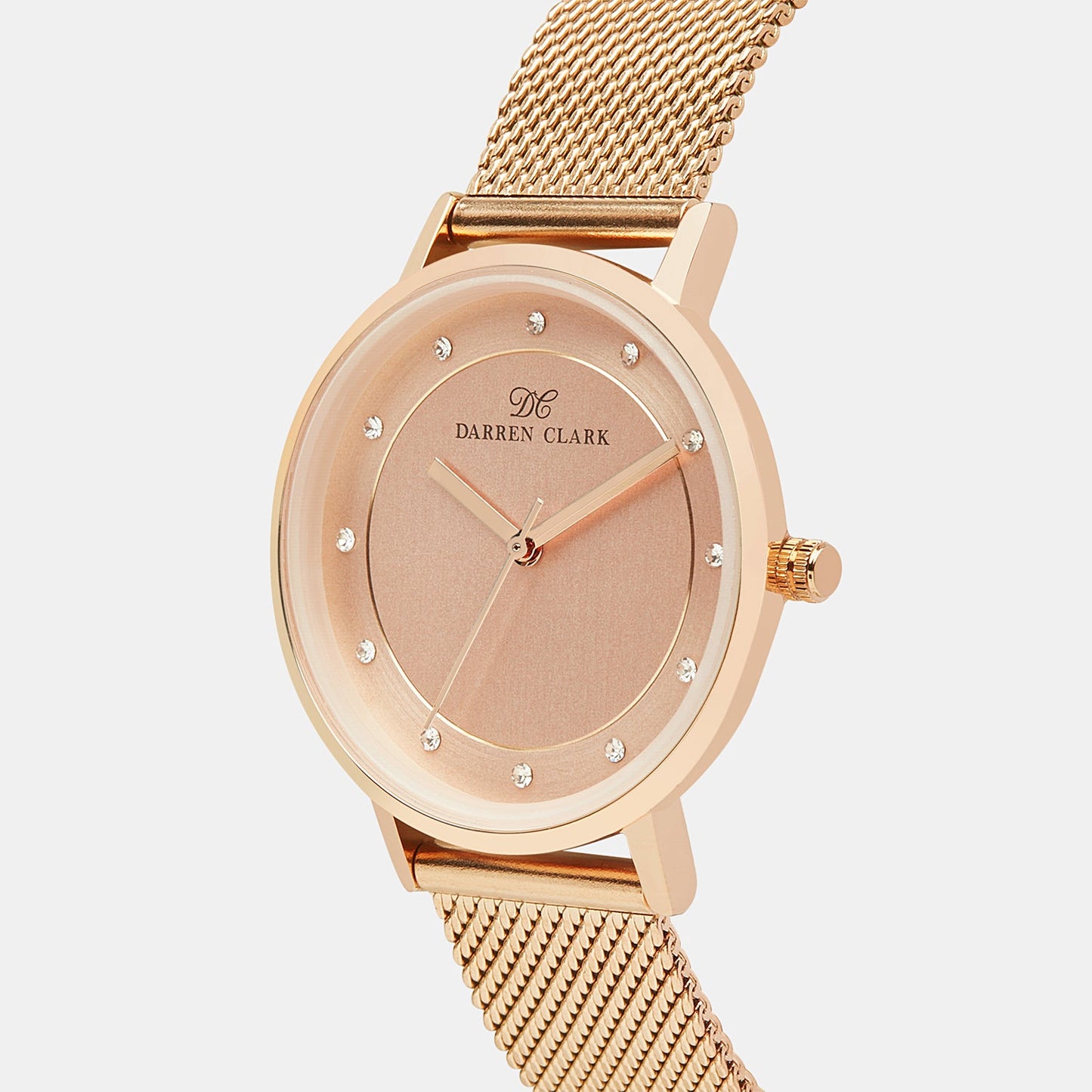 Women's Rose Gold Analog Mesh Watch 2005C-E0307