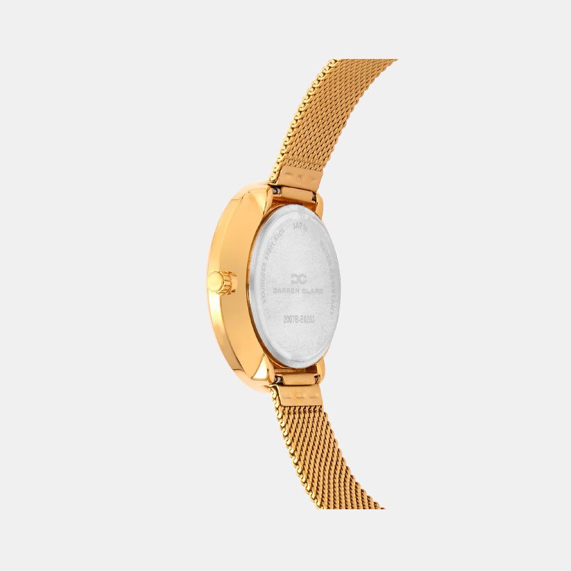 Women Quartz Silver Dial Analog Mesh Watch 2007B-E0203