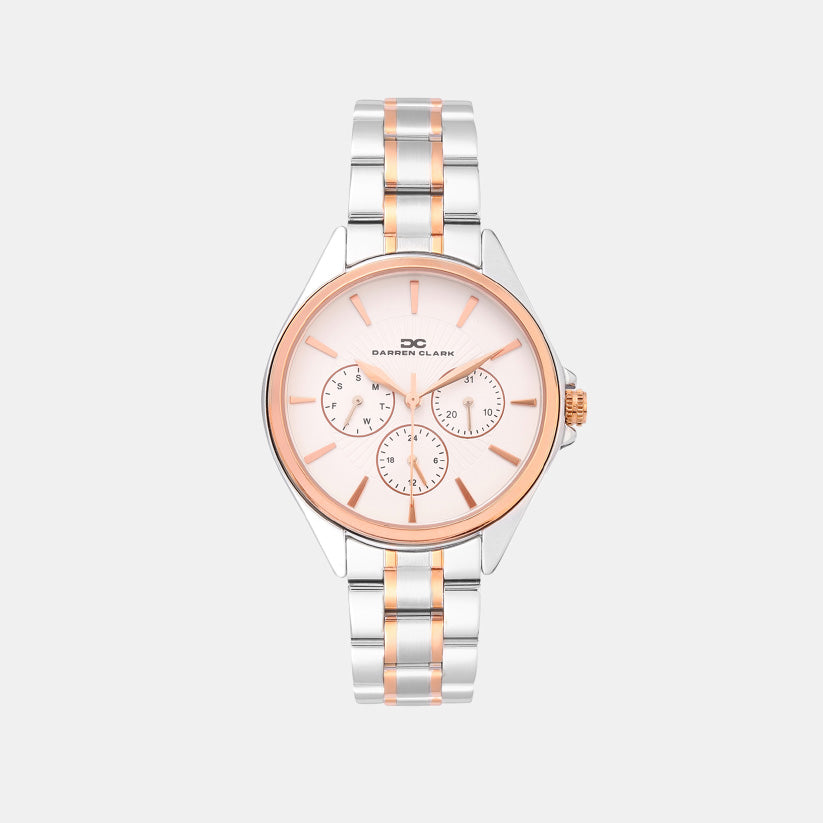 Women Quartz Silver Dial Multi-Function Metal Watch 2010E-M0102