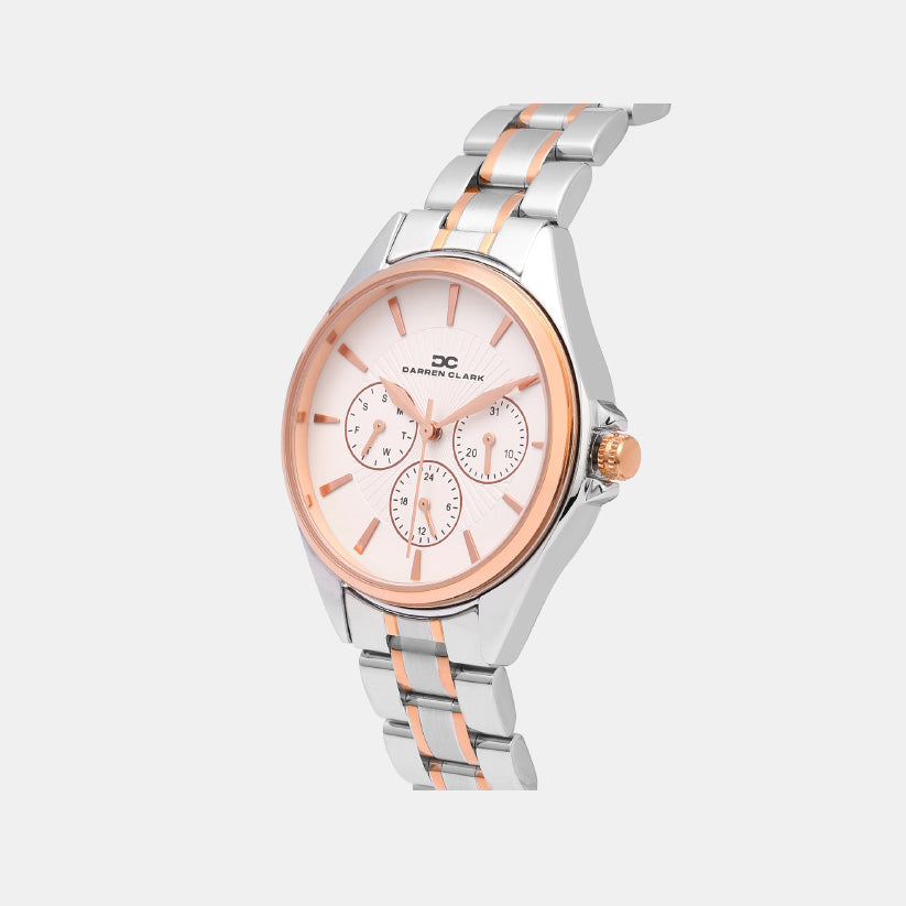 Women Quartz Silver Dial Multi-Function Metal Watch 2010E-M0102