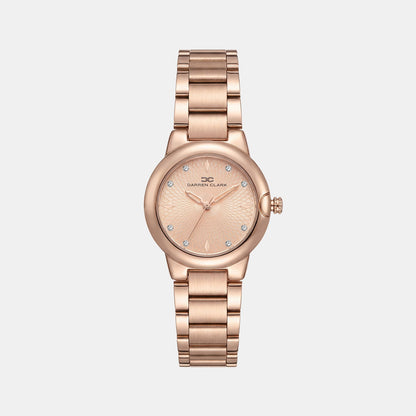 Women Quartz Rose Gold Dial Analog Metal Watch 2016C-M0307