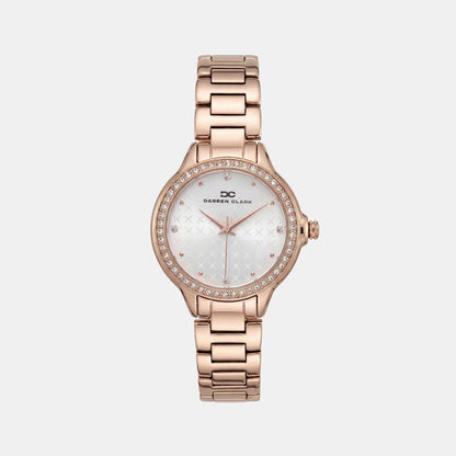 Women Quartz Silver Dial Analog Metal Watch 2015C-M0303