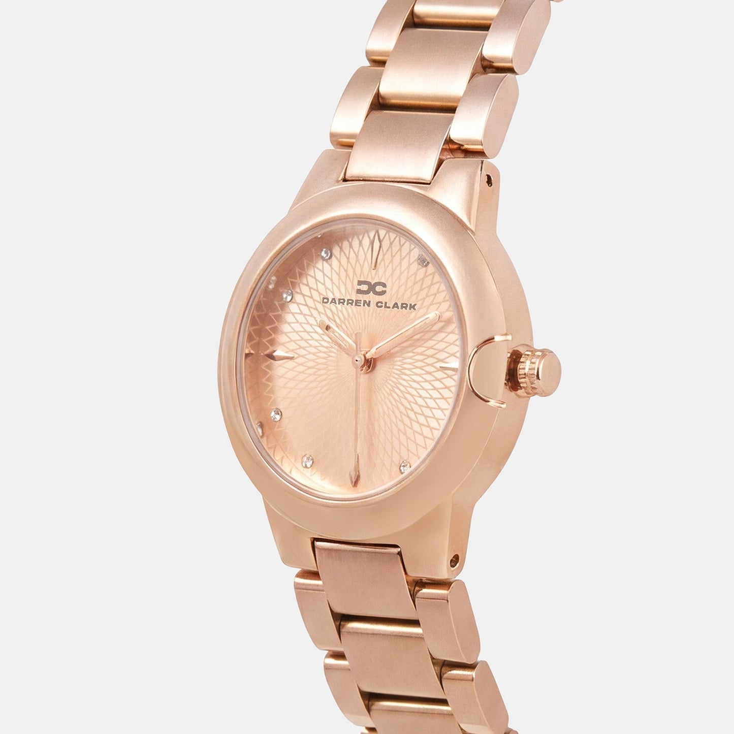 Women Quartz Rose Gold Dial Analog Metal Watch 2016C-M0307