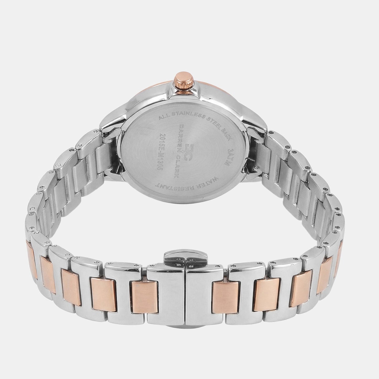 Women Quartz Grey Dial Analog Metal Watch 2015E-M1305