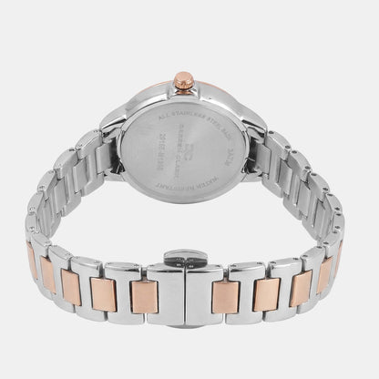 Women Quartz Grey Dial Analog Metal Watch 2015E-M1305
