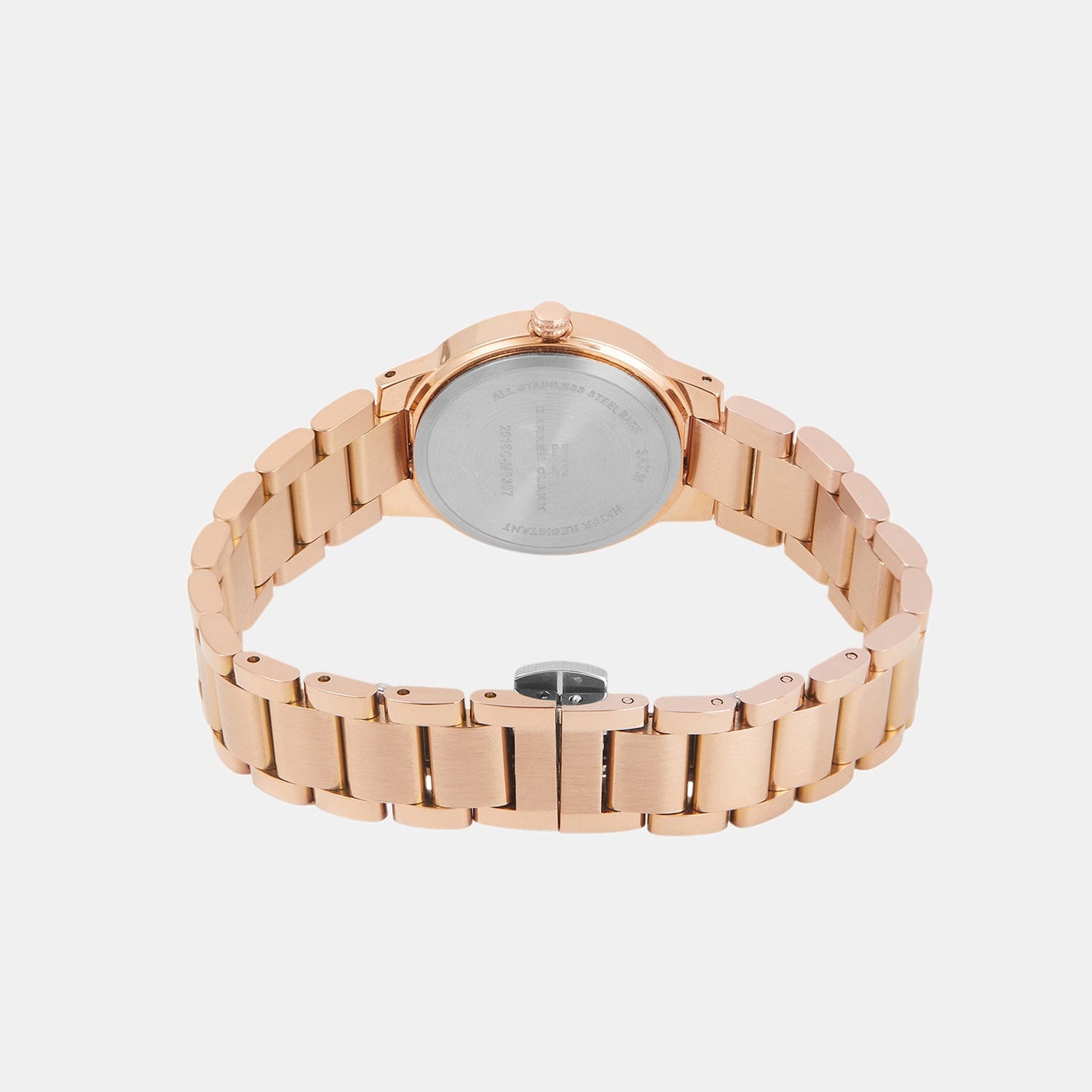 Women Quartz Rose Gold Dial Analog Metal Watch 2016C-M0307