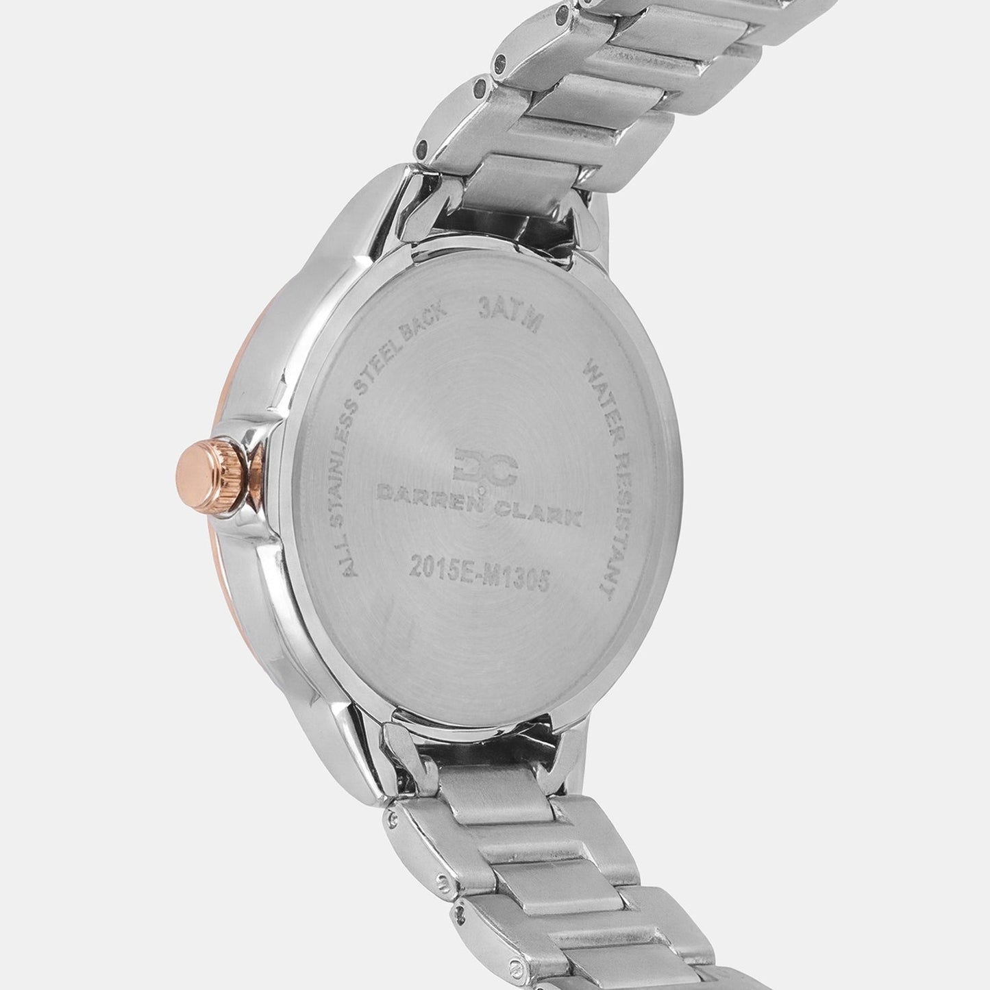 Women Quartz Grey Dial Analog Metal Watch 2015E-M1305