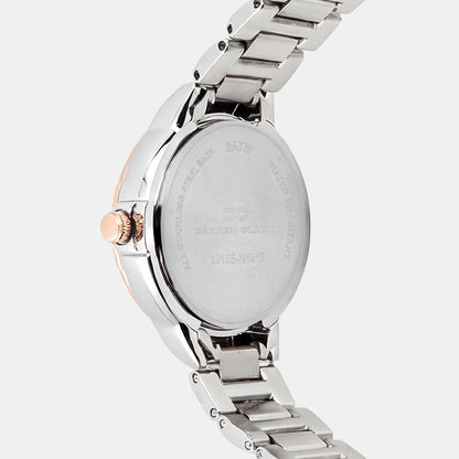 Women Quartz Blue Dial Analog Metal Watch 2015E-M1317