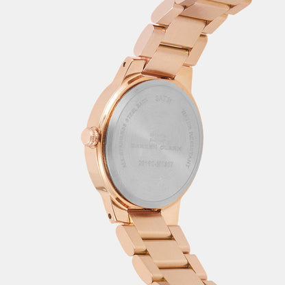 Women Quartz Rose Gold Dial Analog Metal Watch 2016C-M0307
