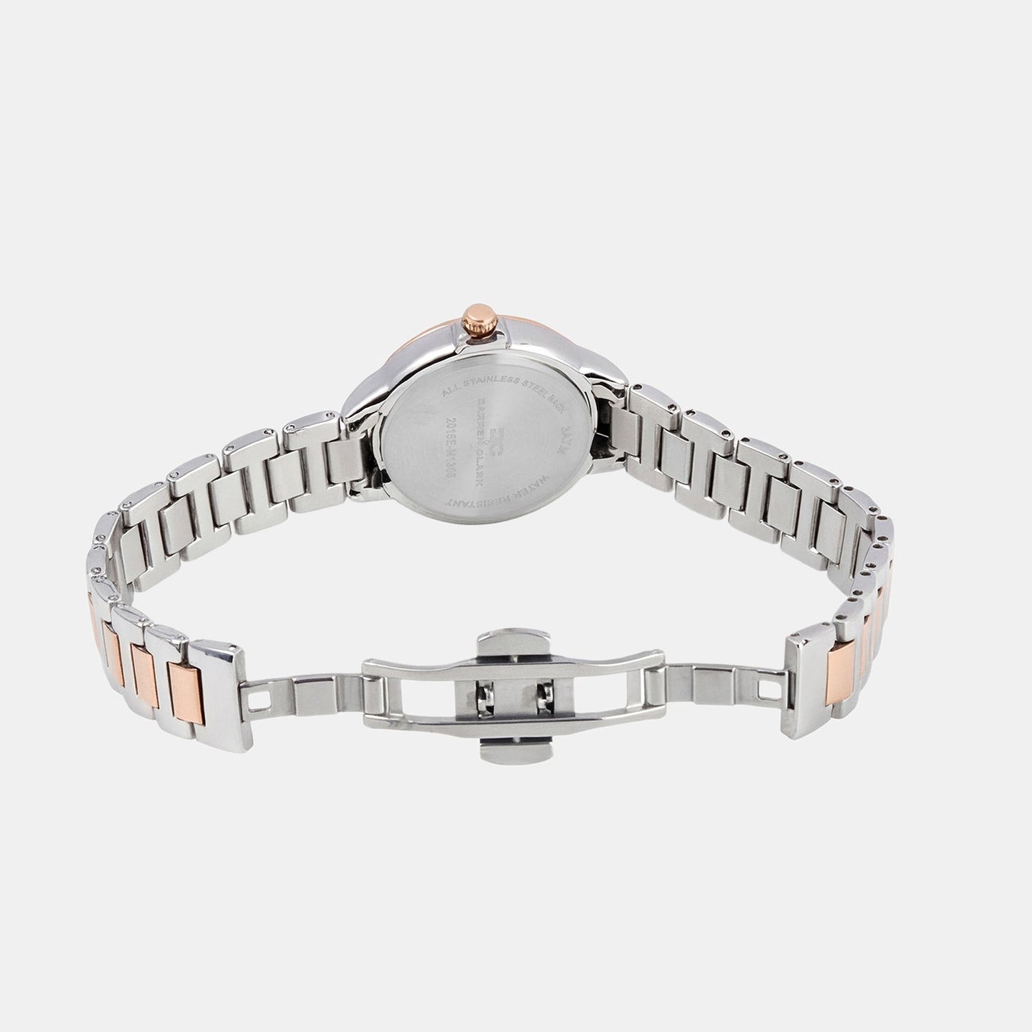 Women Quartz Grey Dial Analog Metal Watch 2015E-M1305