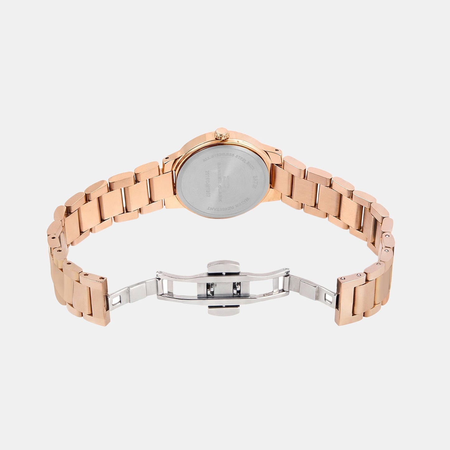 Women Quartz Rose Gold Dial Analog Metal Watch 2016C-M0307