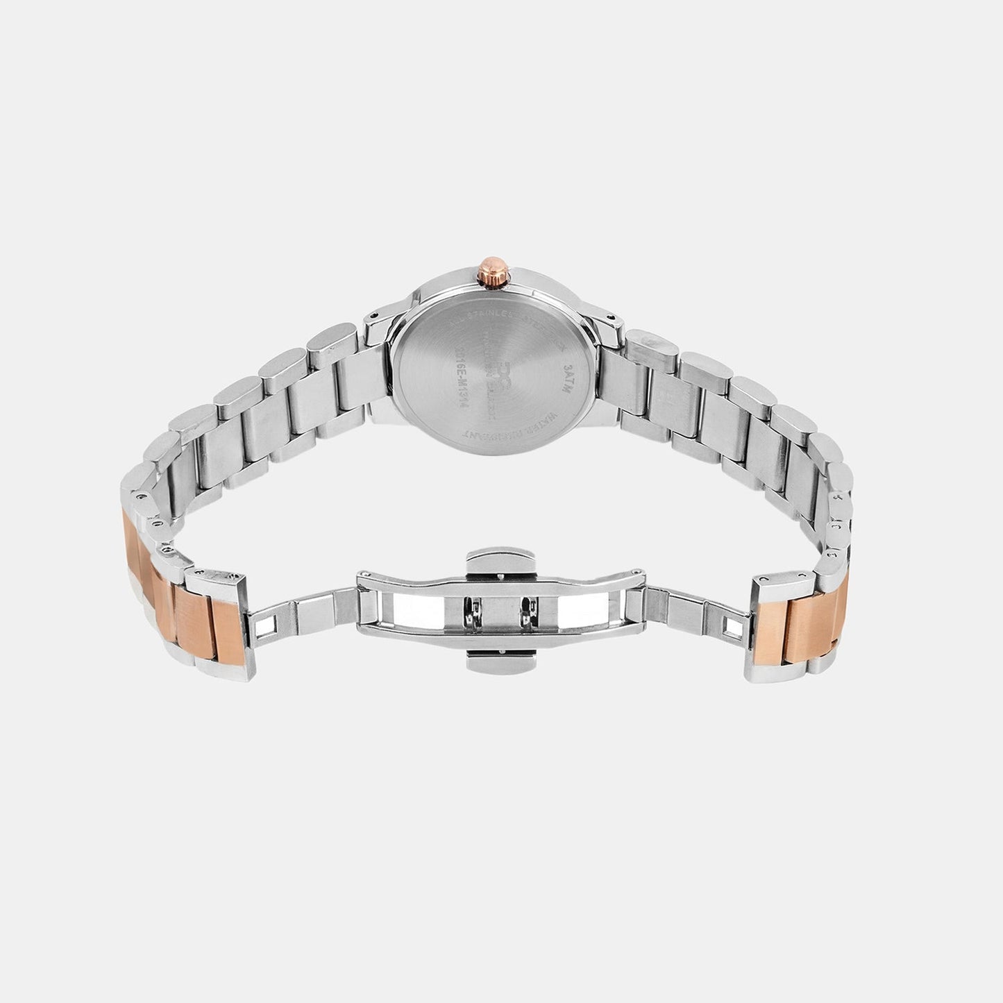 Women Quartz Green Dial Analog Metal Watch 2016E-M1314