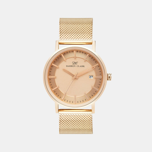 Men's Rose Gold Analog Mesh Watch 1004C-E0307