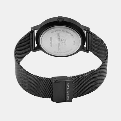 Men's Black Analog Mesh Watch 1004F-E0404