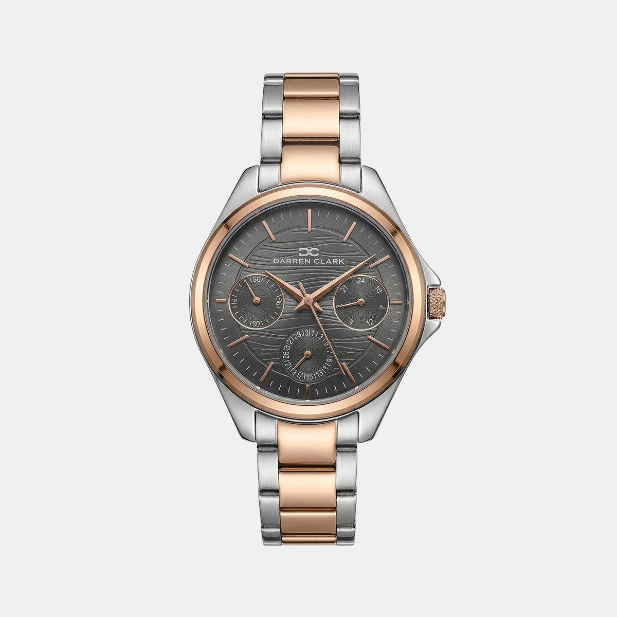 Women Quartz Grey Dial Analog Metal Watch 2012E-M1315