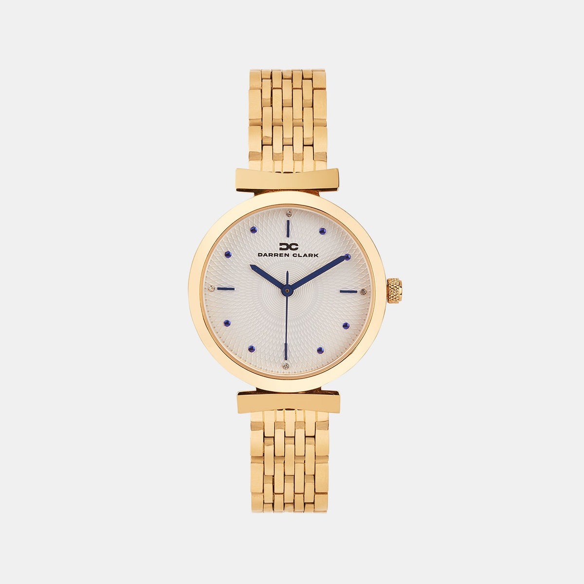 Women Quartz Gold Dial Analog Metal Watch 2013C-M0303