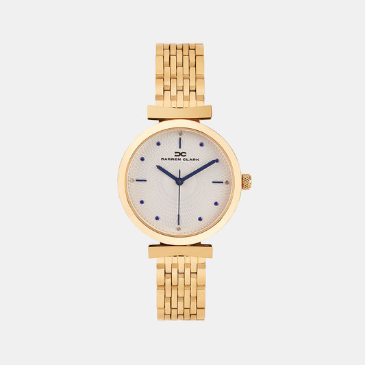 Women Quartz Gold Dial Analog Metal Watch 2013C-M0303