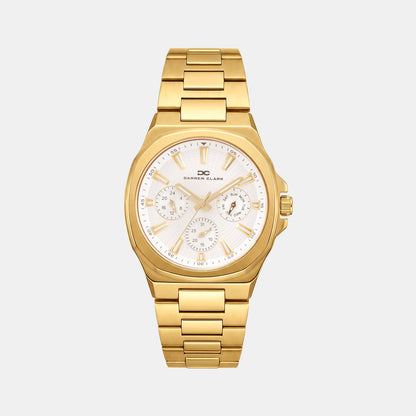 Men Quartz Silver Dial Analog Metal Watch 1016B-M0203