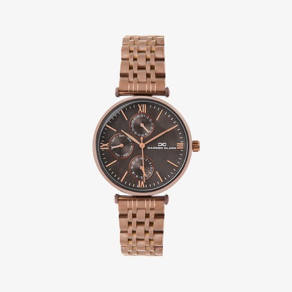 Women Quartz Brown Dial Analog Metal Watch 2003M-M0606