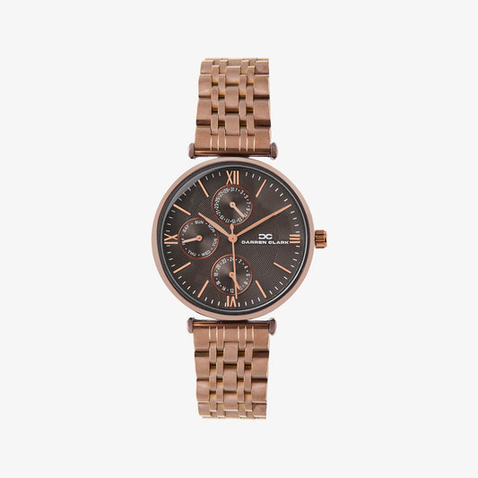 Women Quartz Brown Dial Analog Metal Watch 2003M-M0606