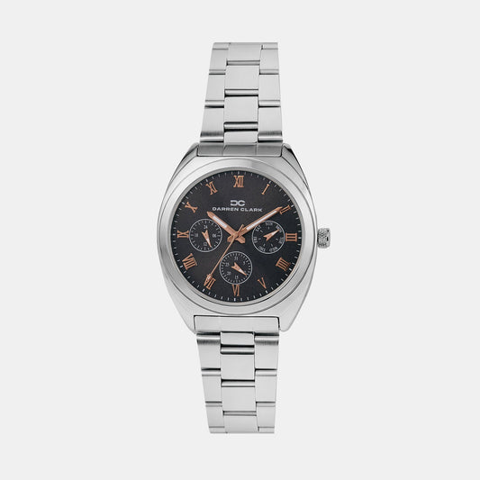Men Quartz Grey Dial Multi-Function Metal Watch 1014J-M0816