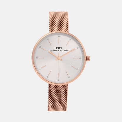 Women Quartz Silver Dial Analog Mesh Watch 2007C-E0303