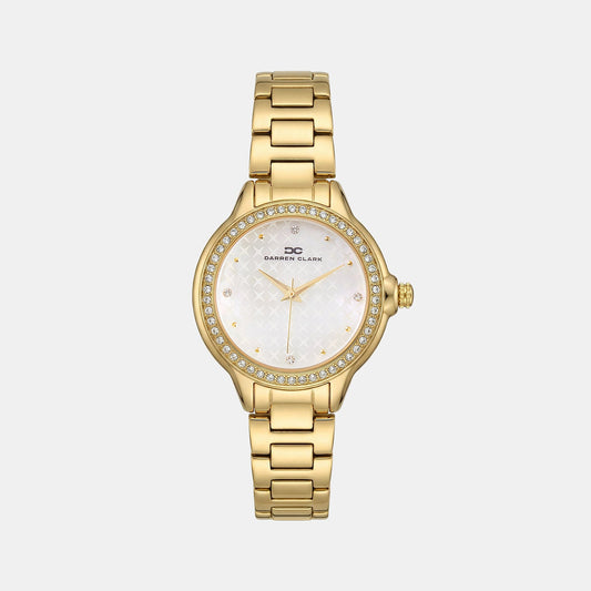 Women Quartz Silver Dial Analog Metal Watch 2015B-M0203