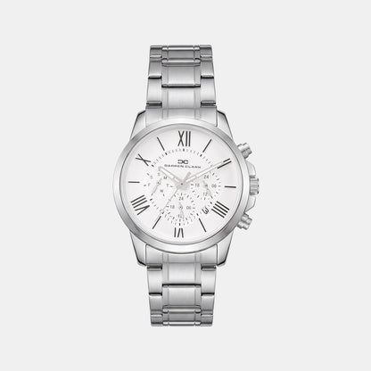 Men Quartz Silver Dial Multi-Function Metal Watch 1009A-M0102