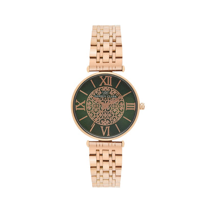 Women's Rose Gold Analog Metal Watch 2002C-M0314