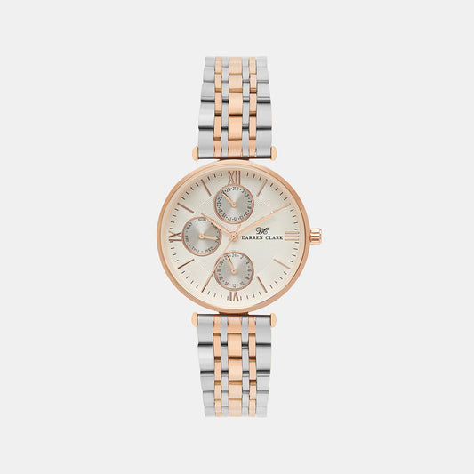 Women's Rose Gold Stainless Steel Chronograph Watch 2003L-M0303