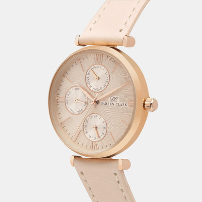 Women's Rose Gold Brass Chronograph Watch 2003R-L0309