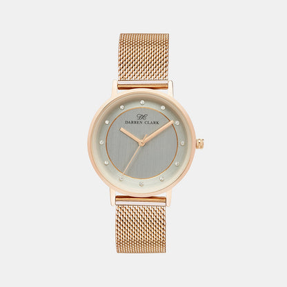 Women's Rose Gold Analog Mesh Watch 2005C-E0303