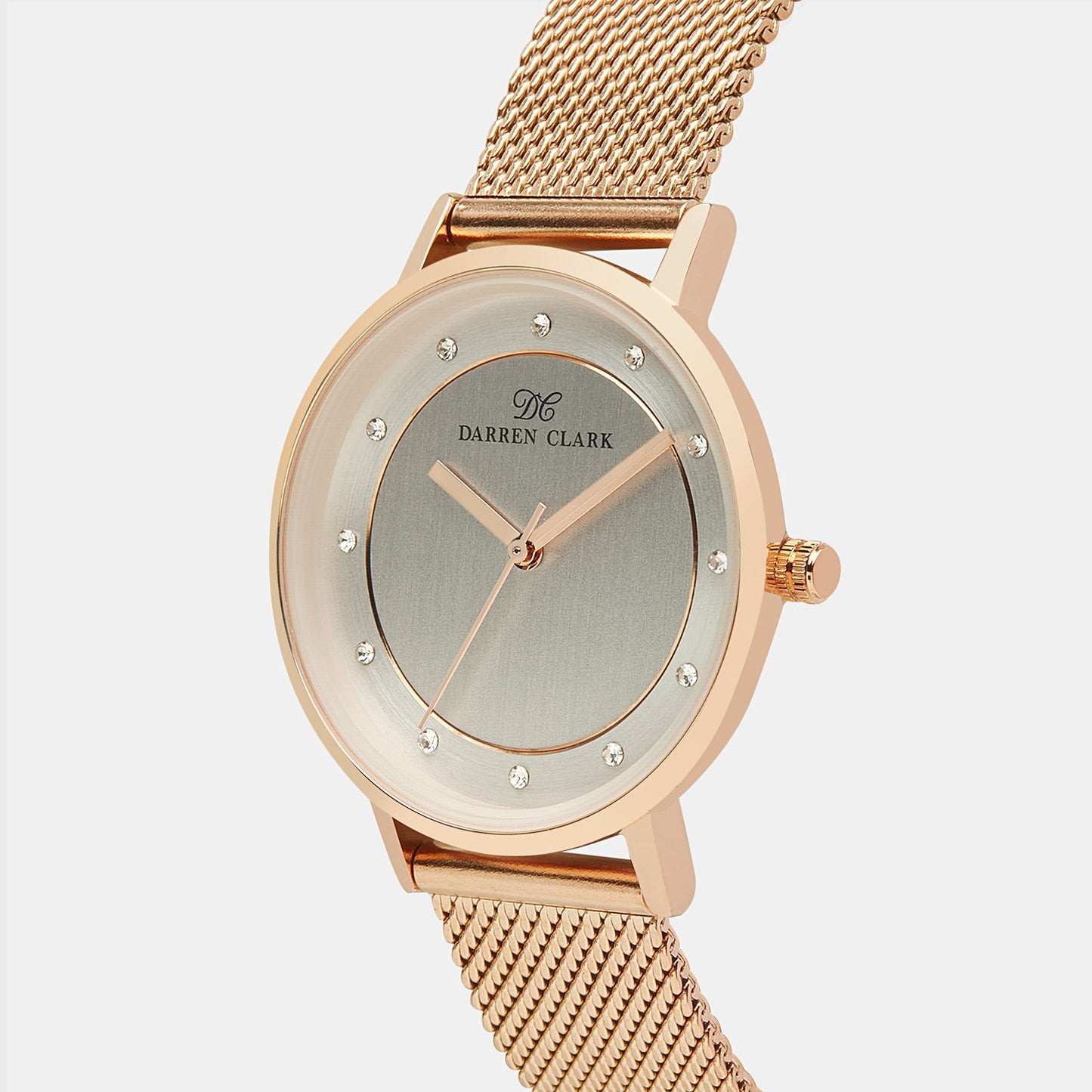 Women's Rose Gold Analog Mesh Watch 2005C-E0303