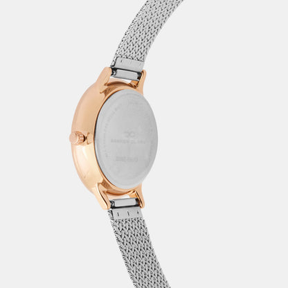 Women Quartz Grey Dial Analog Mesh Watch 2006E-E0315