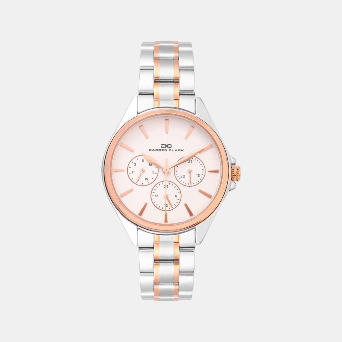 Women Quartz Silver Dial Multi-Function Metal Watch 2010E-M0102