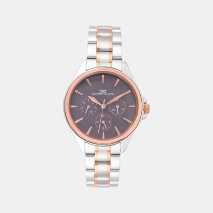 Women Quartz Grey Dial Multi-Function Metal Watch 2010E-M0115