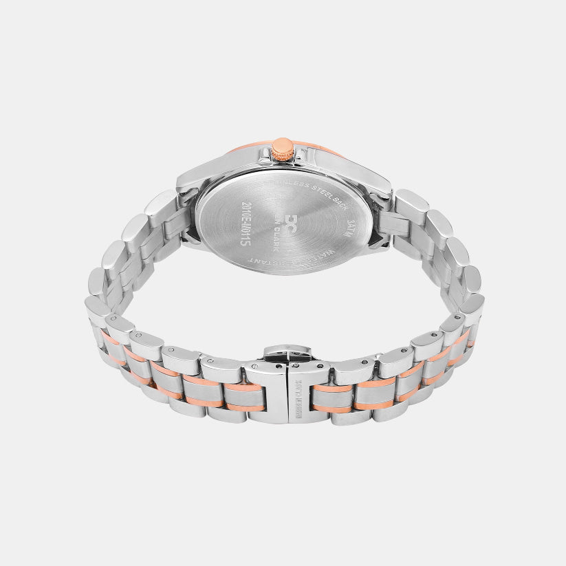 Women Quartz Grey Dial Multi-Function Metal Watch 2010E-M0115