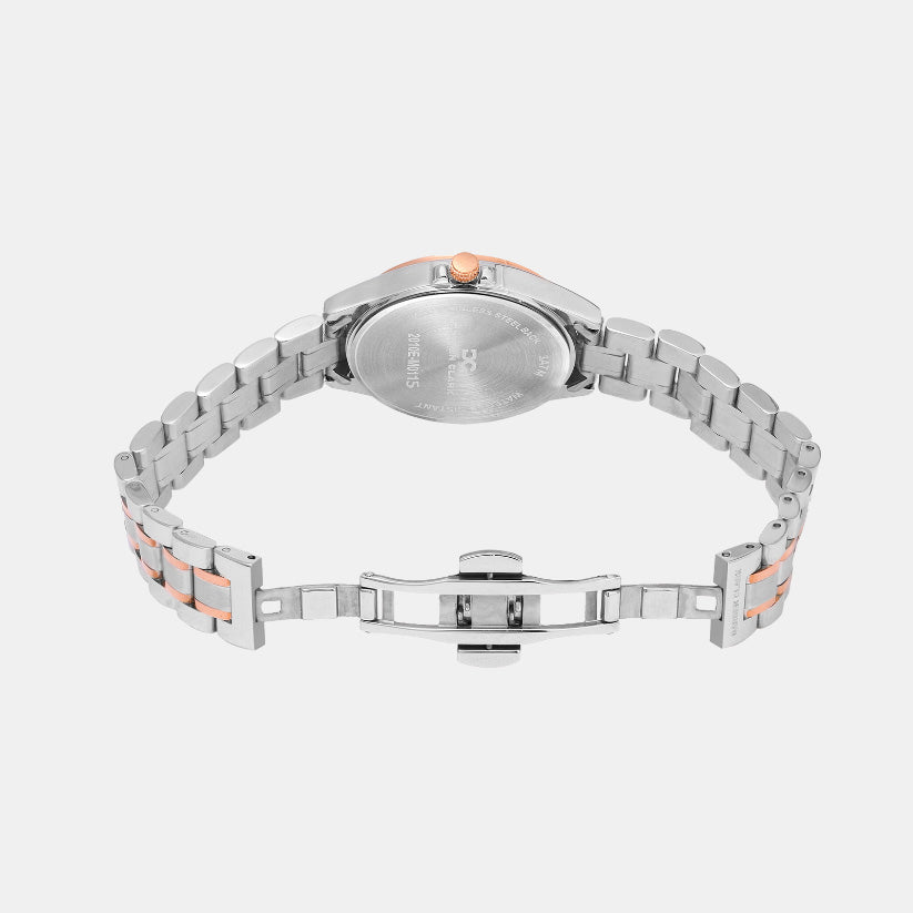Women Quartz Grey Dial Multi-Function Metal Watch 2010E-M0115
