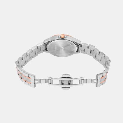 Women Quartz Grey Dial Multi-Function Metal Watch 2010E-M0115