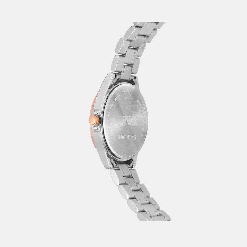 Women Quartz Grey Dial Multi-Function Metal Watch 2010E-M0115