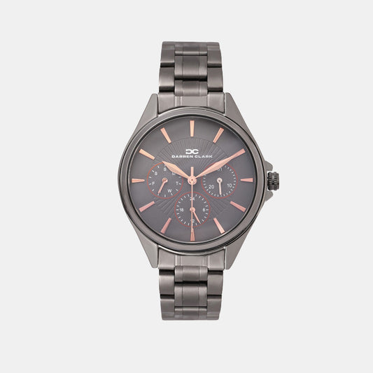 Women Quartz Grey Dial Multi-Function Metal Watch 2010J-M0815