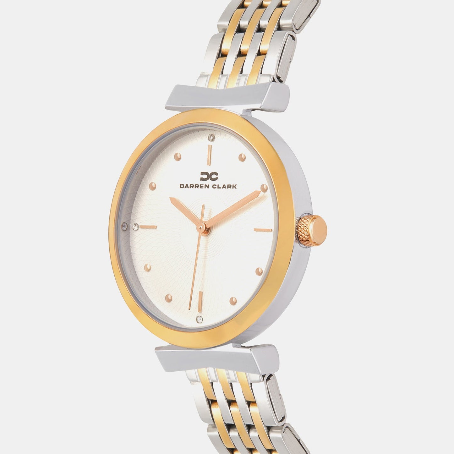 Women Quartz Silver Dial Analog Metal Watch 2013E-M1303