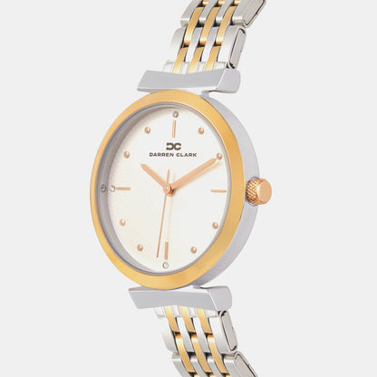 Women Quartz Silver Dial Analog Metal Watch 2013E-M1303