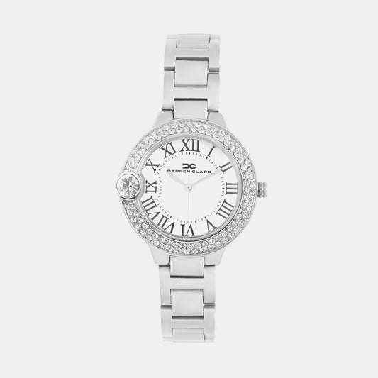 Women Quartz Silver Dial Analog Metal Watch 2017A-M0103