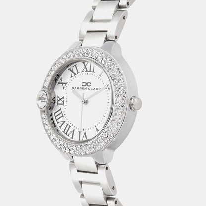 Women Quartz Silver Dial Analog Metal Watch 2017A-M0103