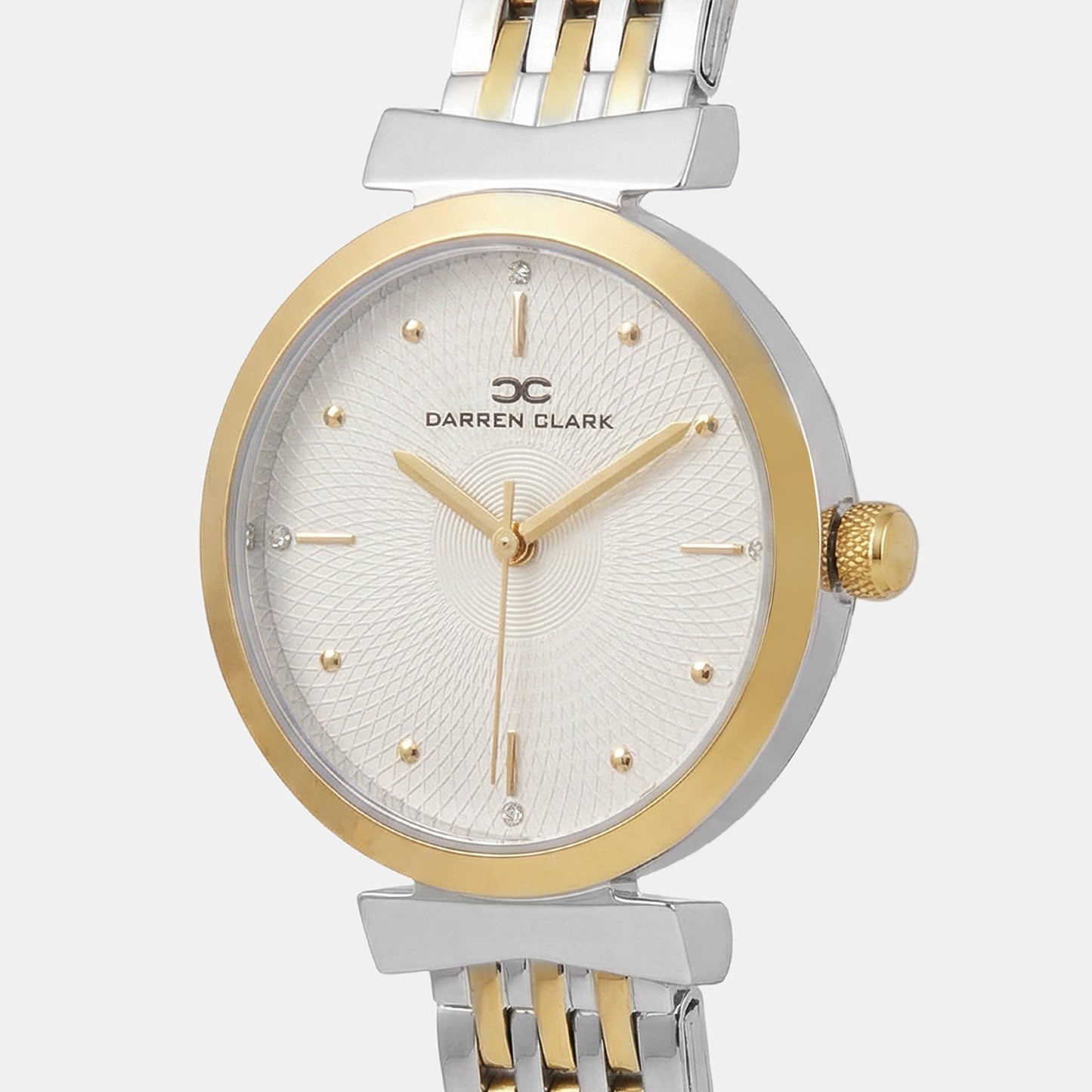 Women Quartz Silver Dial Analog Metal Watch 2013D-M1203