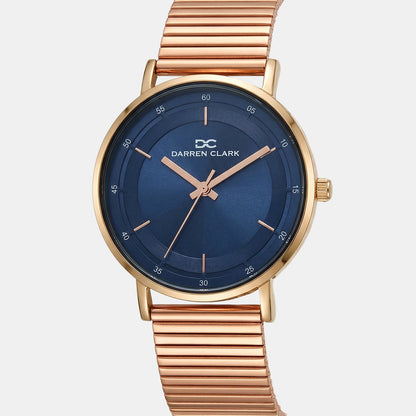 Men Quartz Blue Dial Analog Stainless Steel Watch 1013C-E0305