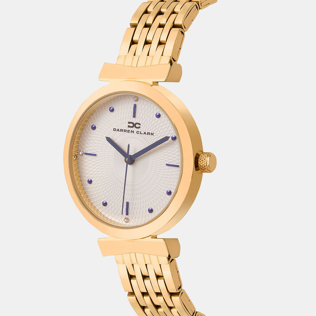 Women Quartz Gold Dial Analog Metal Watch 2013C-M0303