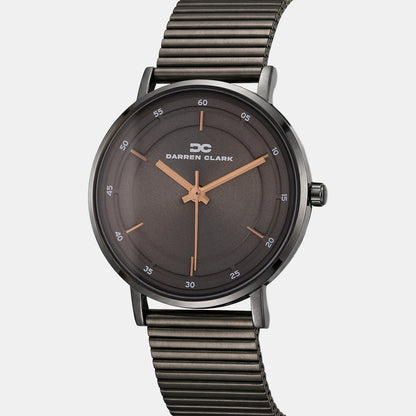 Men Quartz Grey Dial Analog Stainless Steel Watch 1013J-E0816